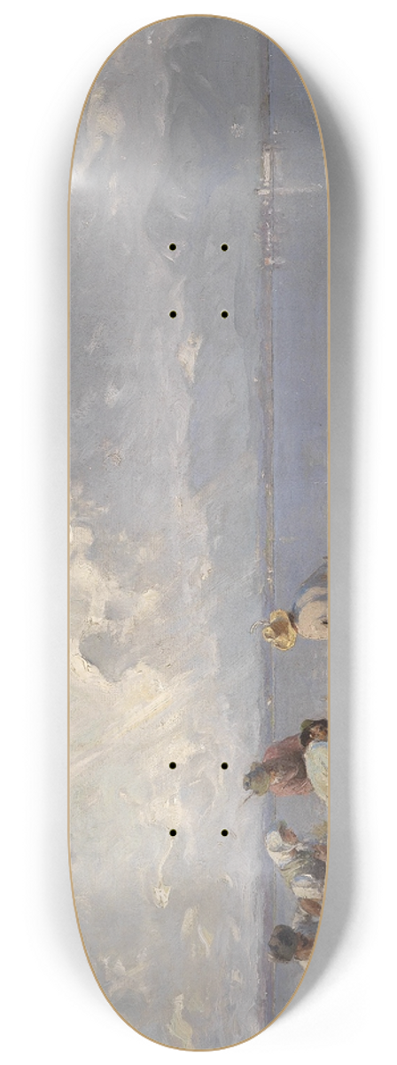 Joseph Wopfner - Fischerfamilie am Chiemsee 8.25 inch art skate deck