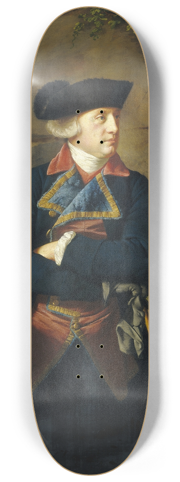 Joseph Wright of Derby - Portrait of a Gentleman 8.25 inch art skate deck