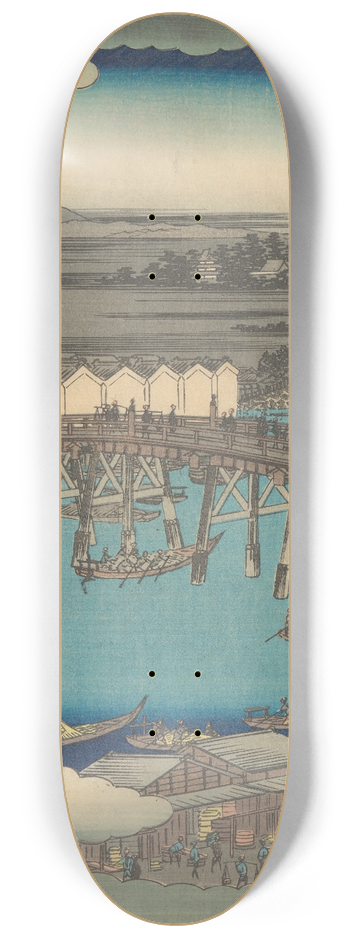 And Hiroshige - Nihonbashi 8.25 inch art skate deck