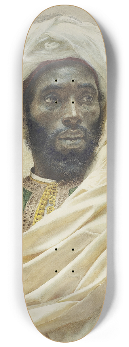 Josep Tapir Bar - Portrait Of A Moroccan Man 8.25 inch art skate deck