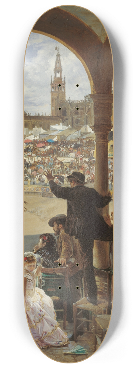 Jos Jimnez y Aranda - A Pass in the Bullring 8.25 inch art skate deck