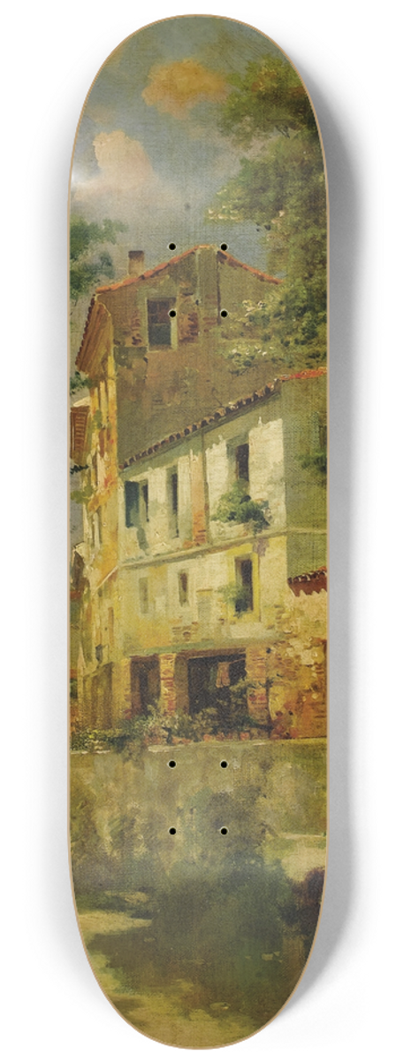 Jos Mara Jardines - Casas Espaoles 8.25 inch art skate deck