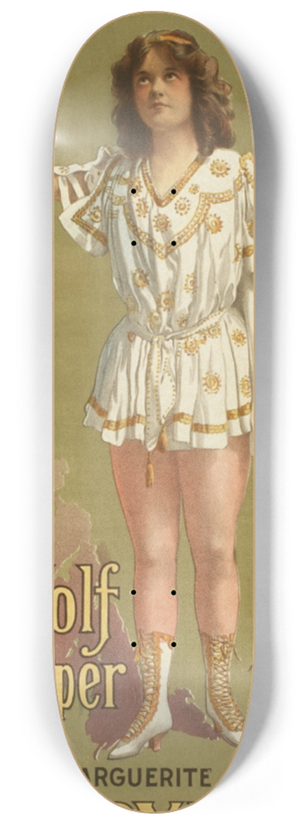 J. Ottman Lith Co. - De Wolf Hopper in Happyland 8.25 inch art skate deck