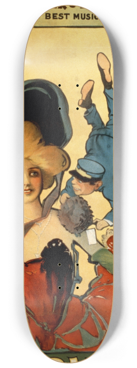 J. Ottman Lith Co. - Twirly whirly 8.25 inch art skate deck