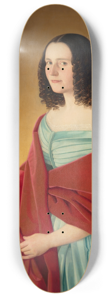 Jozef Boetech Klemens - Portrait of Mria Szmrecsnyi 8.25 inch art skate deck