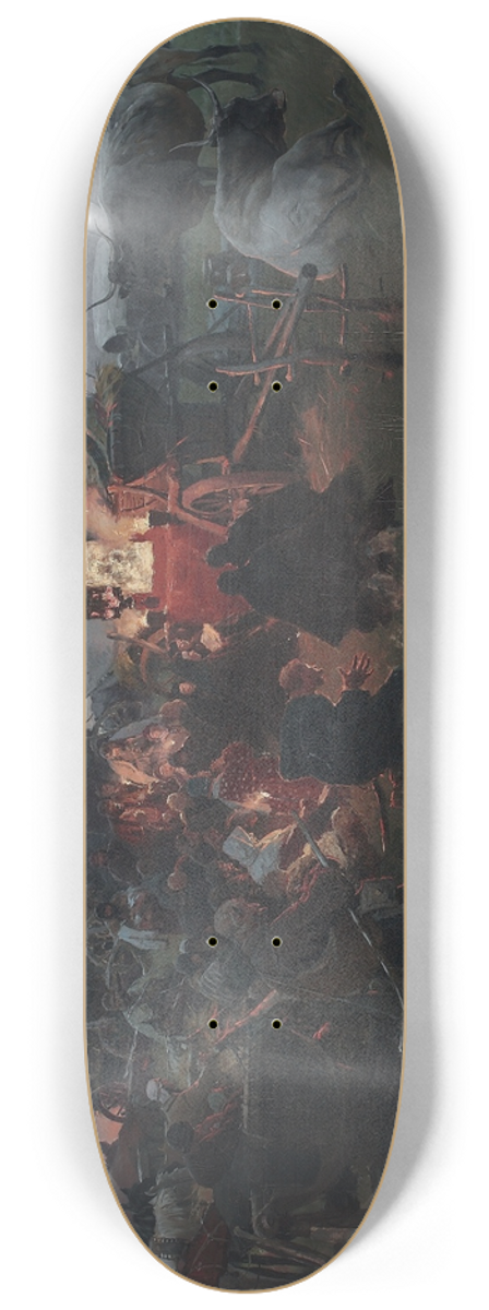 Jozef Brandt - Prayer in the steppe 8.25 inch art skate deck