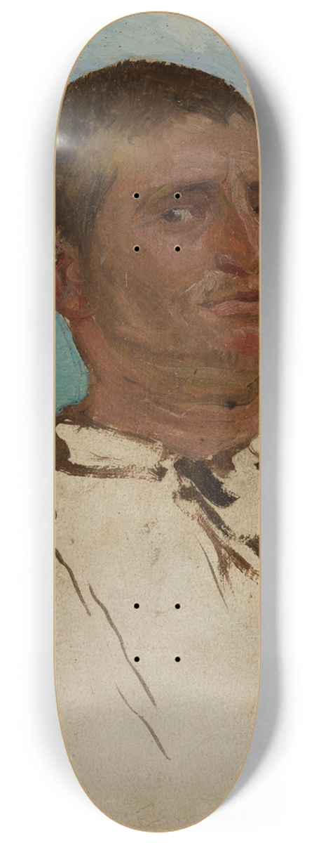 Jozef Chelmonski - Man against the sea  Sudanese 8.25 inch art skate deck