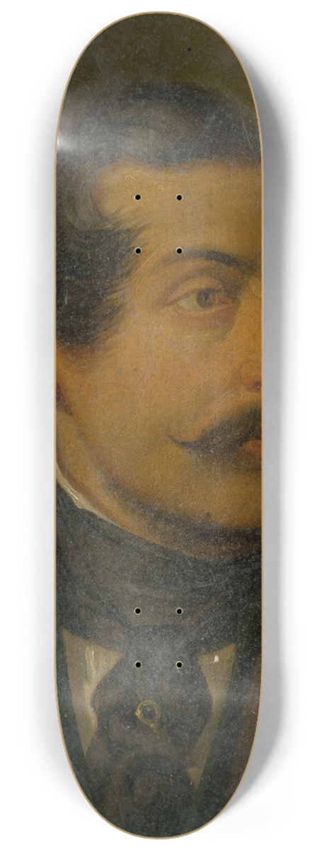 Jozef Czauczik - Portrait of a Man with a Pin and a Cravat 8.25 inch art skate deck