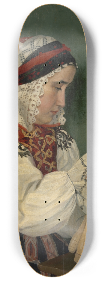 Jozef Hanula - Letter from America 8.25 inch art skate deck