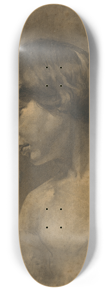 Jozef Hanula - Study of a boys head 8.25 inch art skate deck