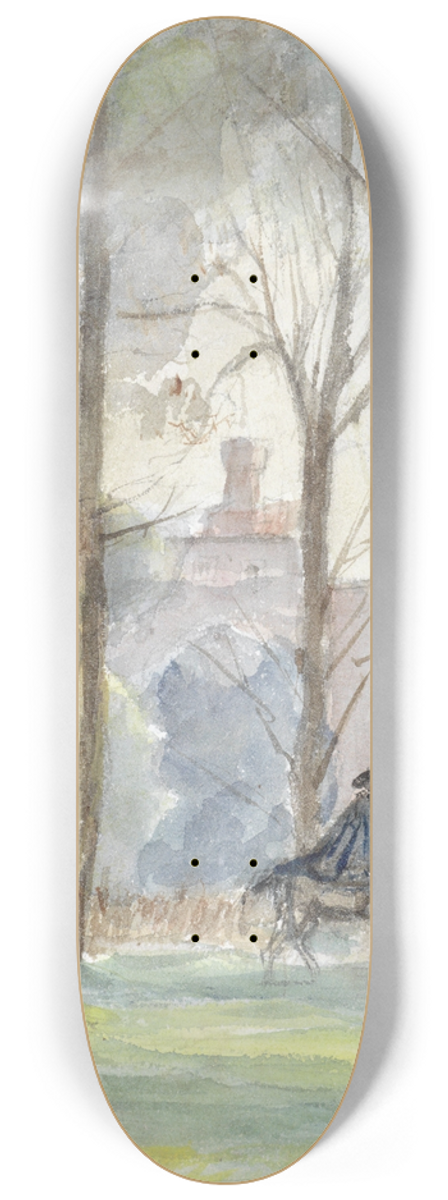 Jozef Israls - Park met figuren te paard 8.25 inch art skate deck