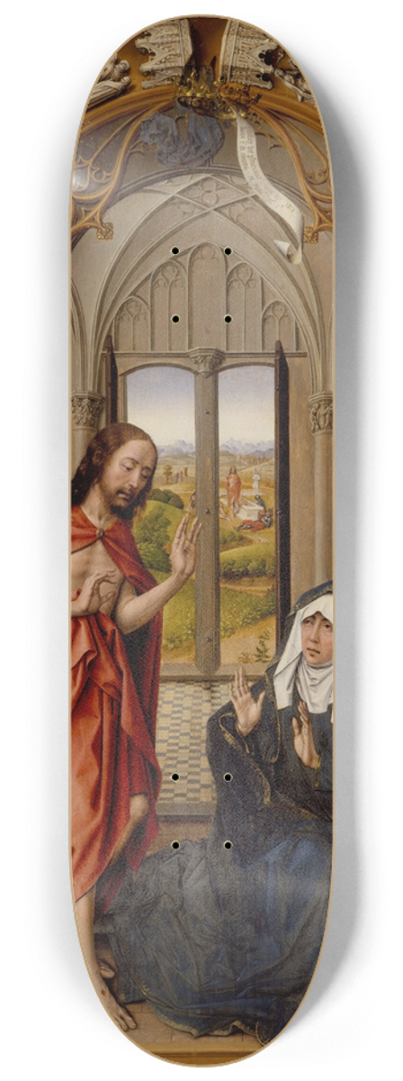 Juan de Flandes - Christ Appearing to His Mother 8.25 inch art skate deck
