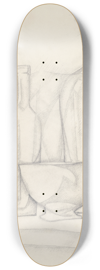 Juan Gris - Bottles and Bowl 8.25 inch art skate deck