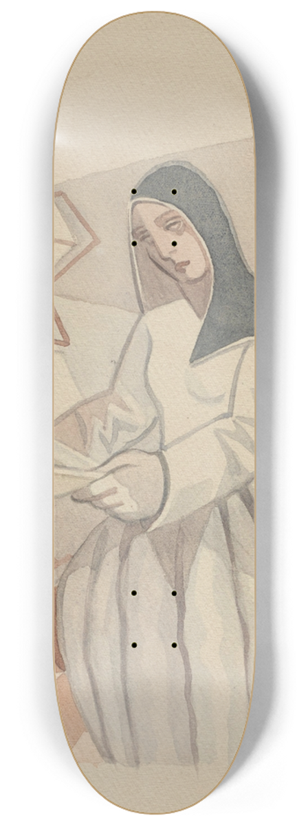 Juan Gris - La Religieuse 8.25 inch art skate deck