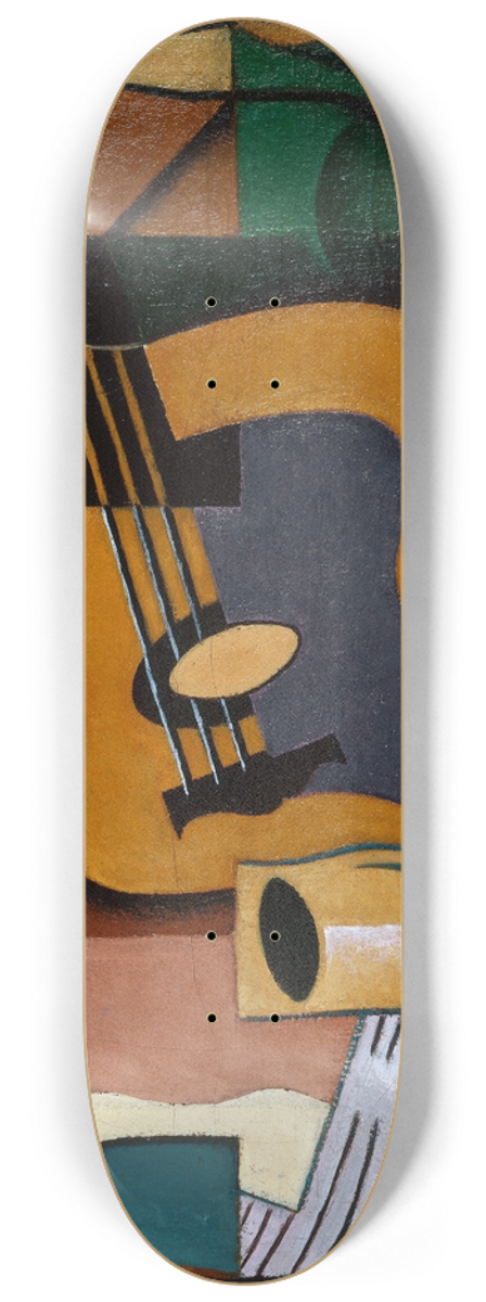 Juan Gris - Still Life with Guitar 8.25 inch art skate deck