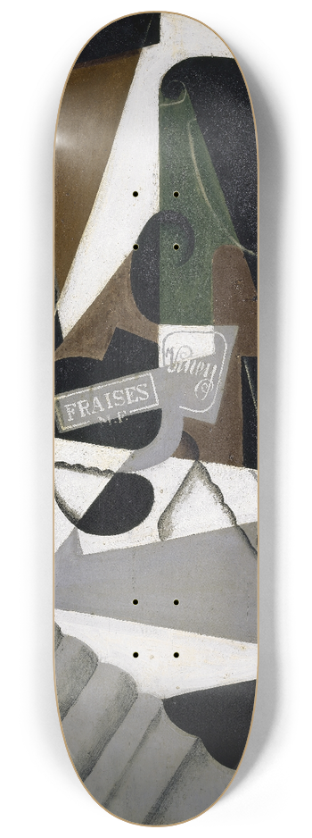 Juan Gris - The Pot of Strawberry Jam 8.25 inch art skate deck