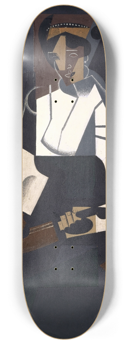 Juan Gris - Woman with Mandolin 8.25 inch art skate deck