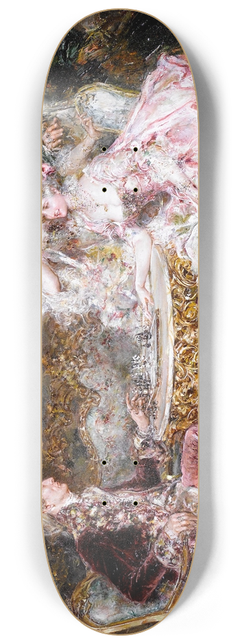 Juan Pablo Salinas - A visit to the cardinal; Checkmate 8.25 inch art skate deck