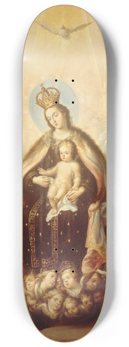 Juan Rodrguez Jurez - The Virgin of the Carmen with Saint Theresa and Saint John of the Cross 8.25 inch art skate deck