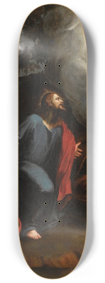 Juan Sariena - Christ In The Garden Of Gethsemane 8.25 inch art skate deck