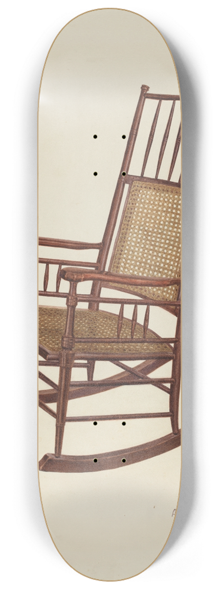 Adele Brooks - Shaker Rocking Chair 8.25 inch art skate deck