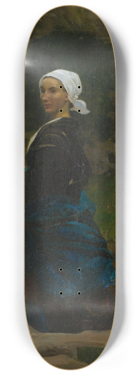 Jules Breton - Brittany Washerwoman 8.25 inch art skate deck