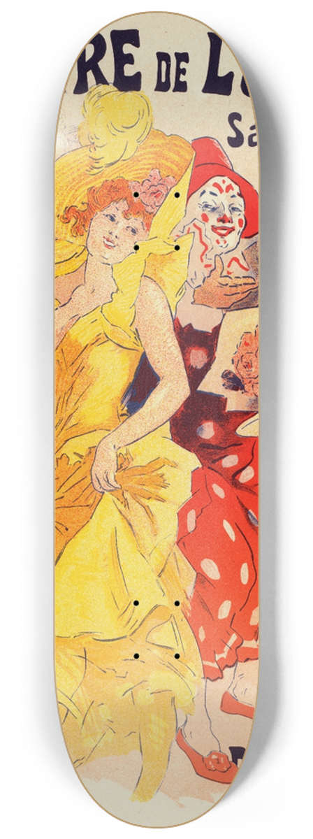 Jules Chret - Bals De Lopra En 1899 8.25 inch art skate deck