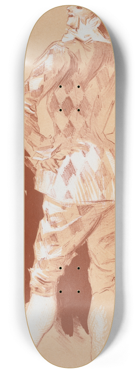 Jules Chret - Dessin original pour la couverture des Matres de lAffiche. 8.25 inch art skate deck