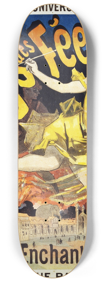 Jules Chret - Le Pays Des Fees Poster 8.25 inch art skate deck