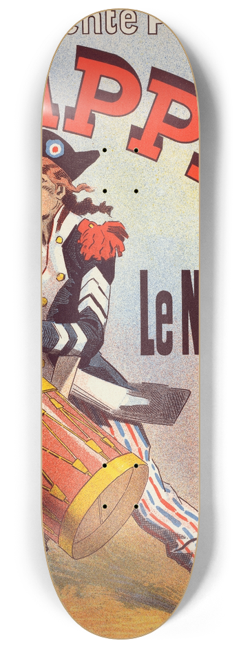 Jules Chret - Le Rappel 8.25 inch art skate deck