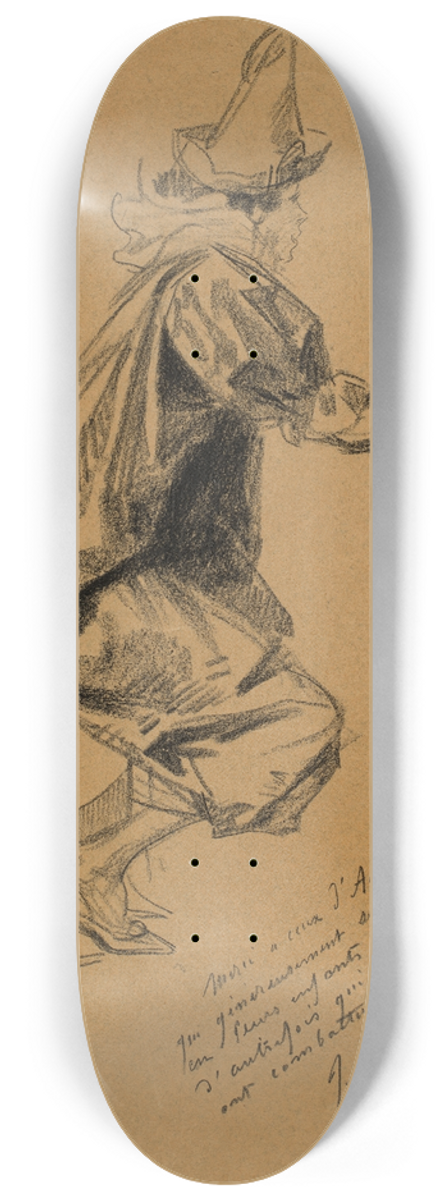 Jules Chret - The Clown 8.25 inch art skate deck