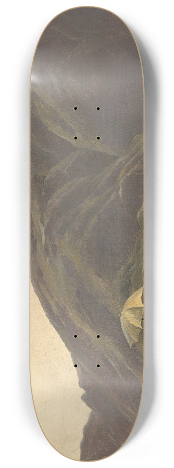 Jules Coignet - View of Bozen with a Painter 8.25 inch art skate deck