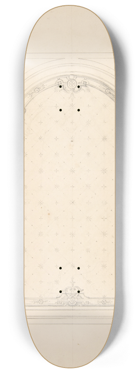 Jules-Edmond-Charles Lachaise - Design for a ceiling 8.25 inch art skate deck