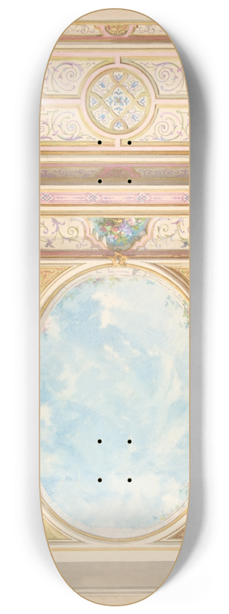 Jules-Edmond-Charles Lachaise - Design for a ceiling 8.25 inch art skate deck