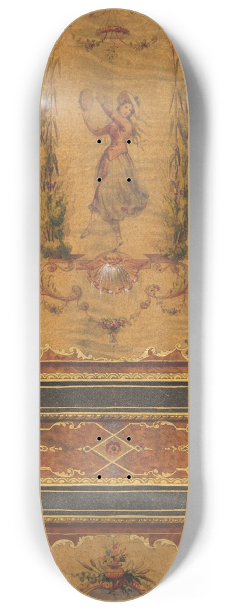 Jules-Edmond-Charles Lachaise - Design for a decorated door 8.25 inch art skate deck