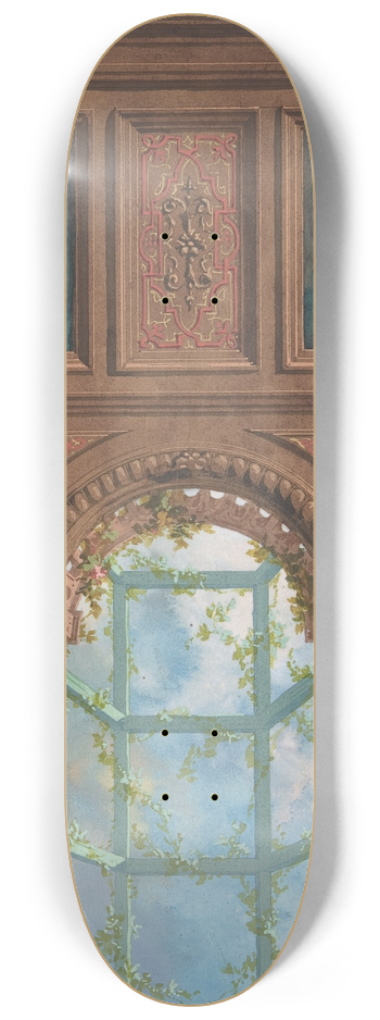 Jules-Edmond-Charles Lachaise - Design for Coffered Ceiling 8.25 inch art skate deck