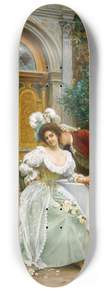 Jules Girardet - A garden flirtation 8.25 inch art skate deck