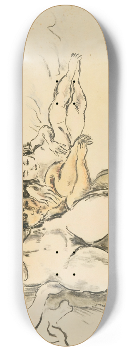 Jules Pascin - Femmes Et Enfants 8.25 inch art skate deck