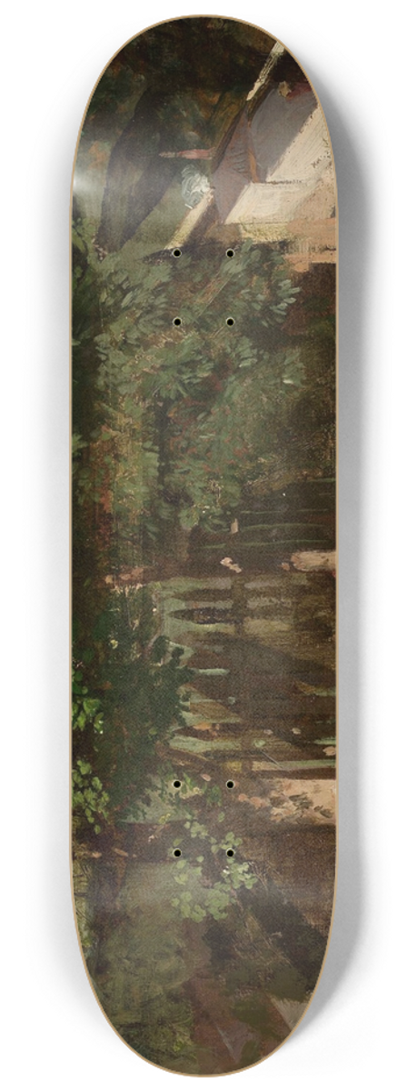 Julian Maszyski - Garden fragment 8.25 inch art skate deck