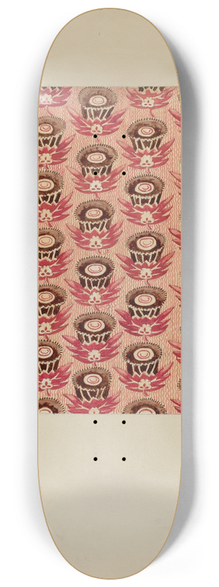 Julie C. Brush - Printed Cotton 8.25 inch art skate deck