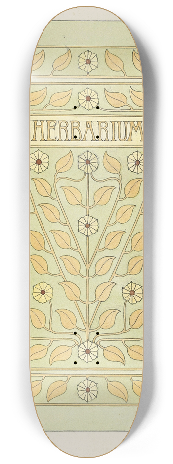 Julie de Graag - Ontwerp voor een omslag voor een herbarium 8.25 inch art skate deck