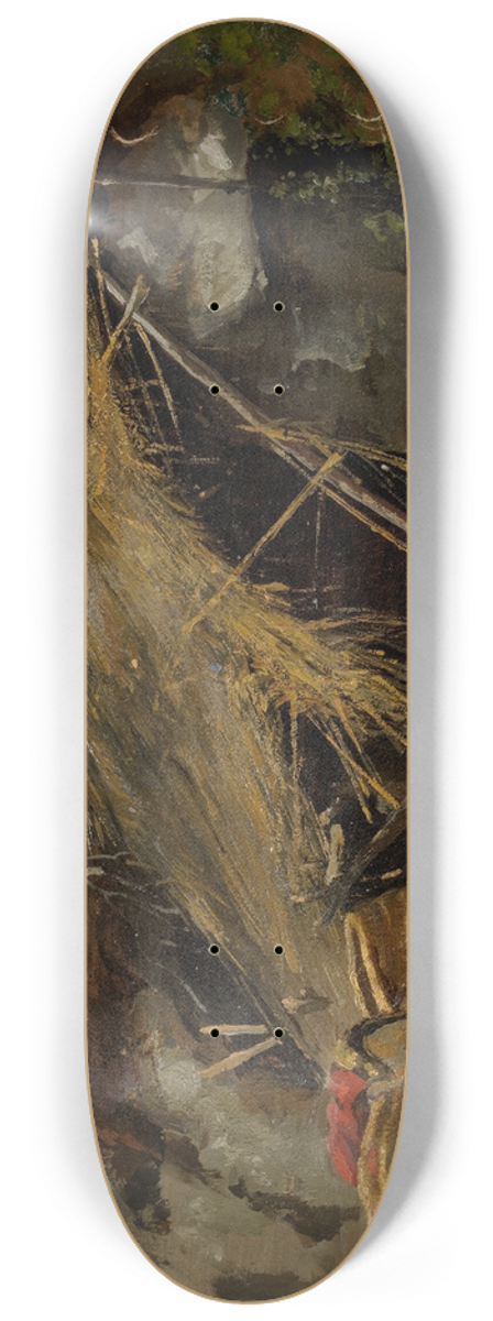 Julie Wilhelmine Hagen-Schwarz - Italian Landscape with a Donkey 8.25 inch art skate deck