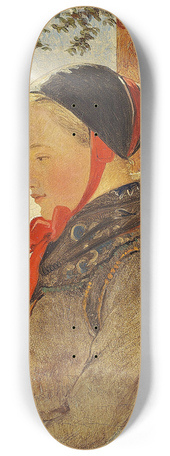 Julius Exner - Fanpige i en drbning en solskinsdag 8.25 inch art skate deck