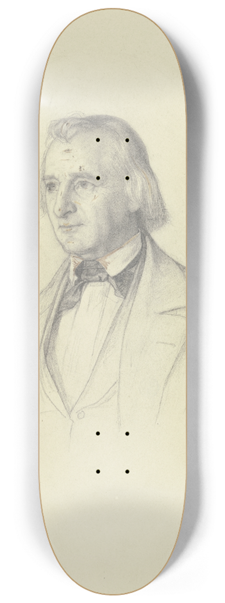 Julius Hamel - Johann David Passavant, nach dem Leben gezeichnet 8.25 inch art skate deck