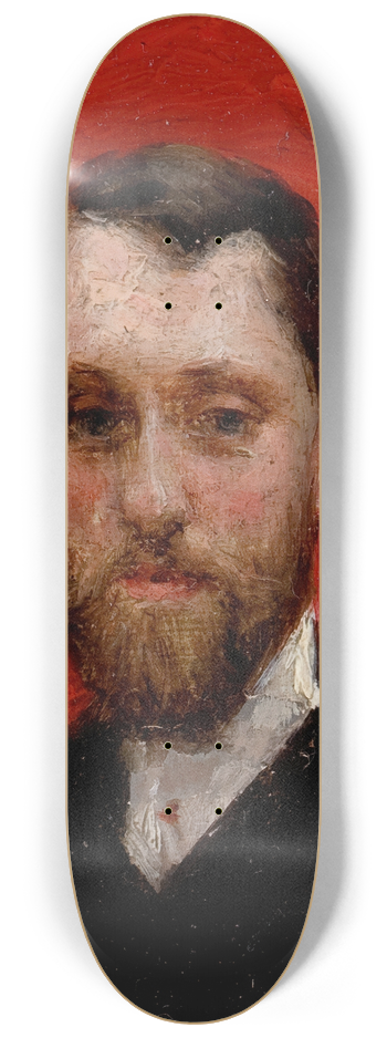 Julius Leblanc Stewart - Portrait of the Painter Charles Theriat 8.25 inch art skate deck