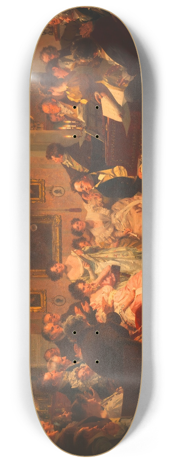 Julius Schmid - Ein Schubertabend in einem Wiener Brgerhause 8.25 inch art skate deck