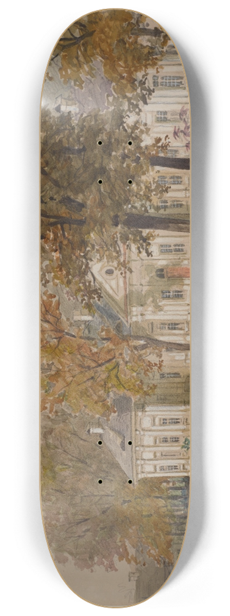 Juliusz Kossak - Paac w Sieniawie 8.25 inch art skate deck