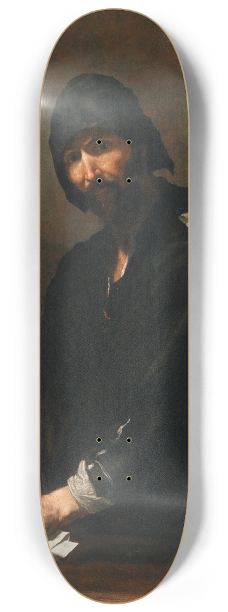 Jusepe de Ribera - Heraclitus 8.25 inch art skate deck