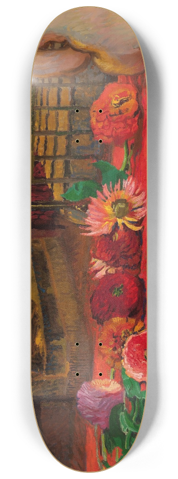 Jzef Mehoffer - Zinnias 8.25 inch art skate deck