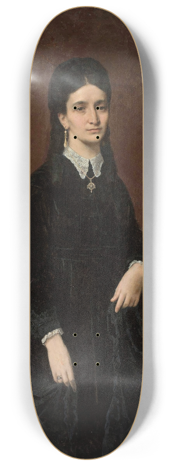 Jzef Simmler - Portrait of a lady 8.25 inch art skate deck